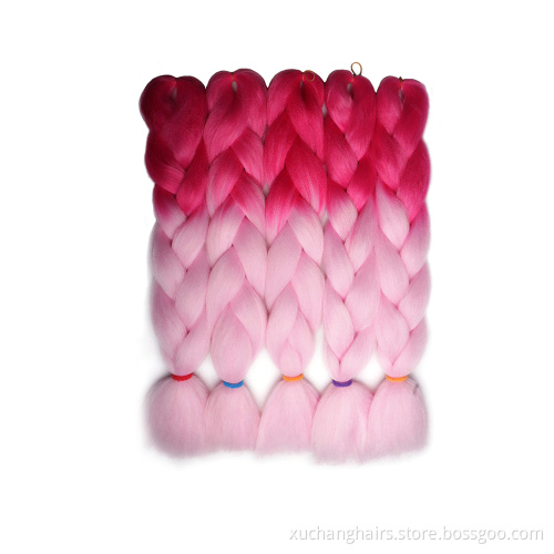 Wholesale colorful cheap jumbo Hair Synthetic Braid Hair Extensions